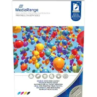 MediaRange MRINK118, Korkea kiilto, 220 g/m², Mustesuihku, A4, 21x29.7 cm, Valkoinen