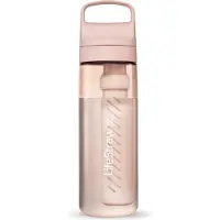 LifeStraw Go Cherry Blossom Pink GO-650ML-PNK BPA-Free Plastic, water bottle with 2-stage filter, 650 ml
