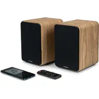 Thomson aktiivikaiutinpari Bluetooth yhteydellä WS602DUO puu