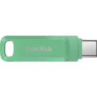 SanDisk 128GB Ultra Dual Drive Go, 3.2 Gen1 USB-C+A -muistitikku, jopa 400 MB/s, Absinthe Green/vihreä