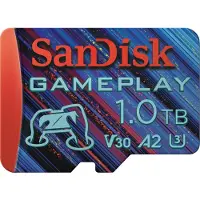SanDisk GamePlay 1 Tt MicroSDXC UHS-I A2 -muistikortti, sininen