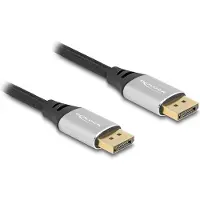 DeLOCK – DisplayPort Cable 16K 60 Hz 2 m silver metal (80634)