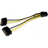 StarTech.com 6in SATA Power to 6 Pin PCI Express Video Card Power Cable Adapter (SATPCIEXADAP)
