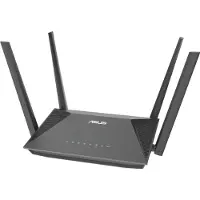Asus RT-AX52 AX1800 AiMesh, Wi-Fi 6 (802.11ax), Kaksitaajuus (2,4 GHz/5 GHz), Ethernet LAN, Musta, Pöytäreititin