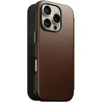 Nomad NM01679585, Folio-kotelo, Apple, iPhone 16 Pro, 16 cm (6.3"), Ruskea