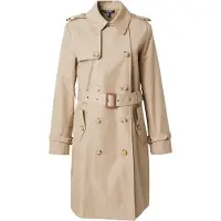 Ralph Lauren for woman. 297967122002 Beige cotton blend double-breasted trench coat (XS), Casual, Classic