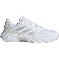 Adidas Urheilukengät 'CourtJam Control 3' vaaleanharmaa / hopea / valkoinen