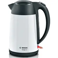 Bosch DesignLine TWK3P421 -vedenkeitin, 1,7 l, 2400 W, valkoinen
