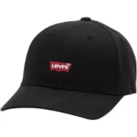 Levi's Housemark Flexfit Cap Caviar P - Black - ONE SIZE