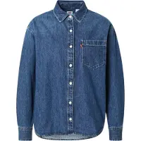 Levi's Pusero 'Harlie Boyfriend Shirt' sininen denim