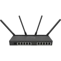 Mikrotik RB4011iGS+5HacQ2HnD-IN langaton reititin Kaksikaistainen (2,4 GHz / 5 GHz) Gigabit Ethernet Musta