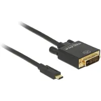 DeLOCK Usb C - Dvi 24+1 Pin Video 4k Kaapeli 1m 30hz