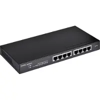 Zyxel gs1900-8 v2, 8 port gbe l2 smart switch, desktop, fanless (5y warranty)