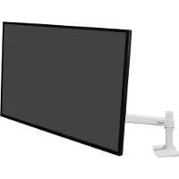 Ergotron lx desk mount lcd arm no grommet mount bright white texture