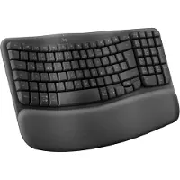 Logitech Wave Keys keyboard Office RF Wireless + Bluetooth QWERTZ German Graphite (920-012283)