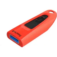 SanDisk 64GB Ultra, 3.2 Gen1 USB-A -muistitikku, jopa 40/130 MB/s, punainen
