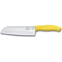 Victorinox Swiss Classic Santoku-veitsi, 17 cm, keltainen