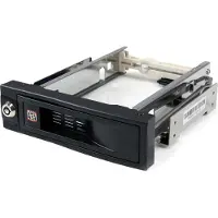 StarTech.com 3.5" Trayless Hot Swap SATA Mobile Rack 5.25" -laitepaikkaan, musta/hopea