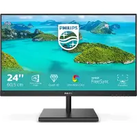 Philips e line 245e1s-00 blackScreen 24 tuuman (61 cm) E-line -näyttö näyttää poikkeuksellisen kuvan, mutta sen elegantti muotoilu