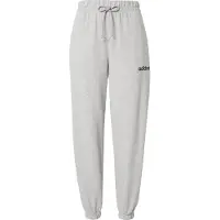 Adidas Urheiluhousut 'ESSENTIALS LINEAR FRENCH TERRY CUFFED' meleerattu harmaa / musta