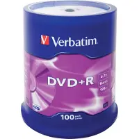 Verbatim DVD+R 4,7GB/120min, 16x, spindle, 100kpl
