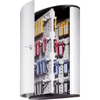 Durable Key Box 72, Alumiini, Hopea, 302 x 118 x 400 mm (195523)
