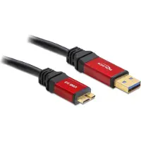 DeLOCK 2m USB 3.0 A/micro-B, 2 m, USB A, Micro-USB B, USB 3.2 Gen 1 (3.1 Gen 1), Uros/uros, 5 Gbit/s (82761)