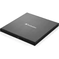 Verbatim Ultra HD 4K Slimline, ulkoinen 4x polttava Blu-ray-asema, 3.2 Gen1 USB-C, musta