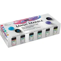Creativ Company Magic Marble Värisarja marmorointiin Metallic Colours 6 x 20 ml