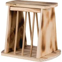 Trixie - Free-Standing Hay Manger Flamed Brown 25 x 22 x 18cm - Pieneläimet - Pieneläinten ruokailupaikat ja vesipullot