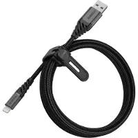 Otterbox Premium USB-A – Lightning -kaapeli, 2 m, musta
