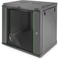 Digitus 12U WALL MOUNTING CABINET, DYNAMIC 611X600X450 MM, COLOR BLACK (RAL 9005) (DN-19 12-U-EC-SW)