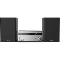 Grundig CMS 4000 BT DAB+, Kodin mikroaudiojärjestelmä, Musta, Hopea, 100 W, 6 O, DAB+, PLL, UKW, VFD