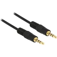DeLOCK 83436, 3.5mm, Uros, 3.5mm, Uros, 2 m, Musta