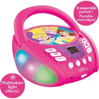 Disney Princess CD-Soitin, Vaaleanpunainen