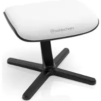 Noblechairs Footrest 2 - White Edition, vinyyliverhoiltu jalkarahi, valkoinen/musta