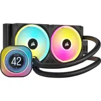 Corsair CW-9061007-WW, All-in-one-nesteenjäähdytin, 12 cm, 480 RPM, 2400 RPM, Musta