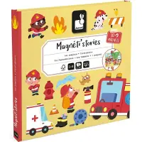 Janod Magneti'stories Firemen - Yellow - ONE SIZE
