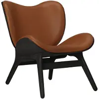 UMAGE A Conversation Piece Lepotuoli Black Oak/Hope Leather Cognac