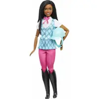 Barbie Brooklyn -nukke ja Mysteriesin asusteet: The Great Horse Chase sisδltδδ muotinuken irrotettavan ratsastusasun ja kypδrδn