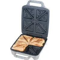 Cloer Sandwich toaster XXL 4 voileivälle Ruostumaton teräs