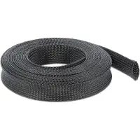 DeLOCK – Braided Sleeving stretchable 10 m x 25 mm black (18904)
