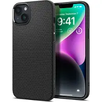 Spigen Liquid Air iPhone 14-skal - matt svart