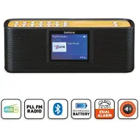 Lenco PDR-045BK 2,4' värinäytöllä DAB/FM radio ja bluetoothkaiutin