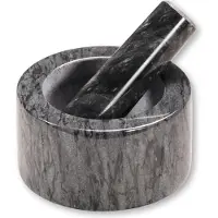 Kesper - Mortteli ja survin 13 cm harmaa marmori