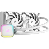 Corsair H100I Elite, All-in-one-nesteenjäähdytin, 12 cm, 400 RPM, 1850 RPM, Valkoinen (CW-9060078-WW)