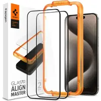 Spigen iPhone 15 Pro Max Näytönsuoja GLAS.tR ALIGNmaster 2-pakkaus