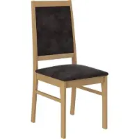 ADRK Furniture Tuoli K68, ruskea/musta