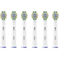 Oral-B Deep Cleaning 6 kpl -vaihtoharjaspäät, Valkoinen