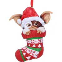 Gremlins Gizmo in Stocking Hanging Ornament 12cm